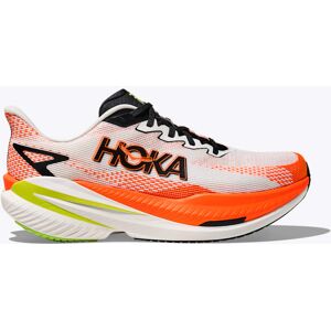 Hoka One HOKA Men's Mach X 3 Shoes in White/Neon Tangerine, Size 13