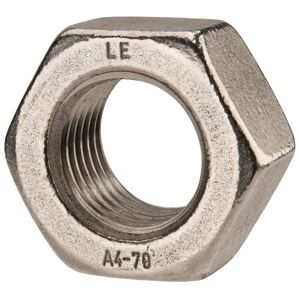 Value Collection M39x4.00 Metric Coarse Stainless Steel Right Hand Hex Nut - 60mm Across Flats, 31mm High, Uncoated   Part #M4HN039CP