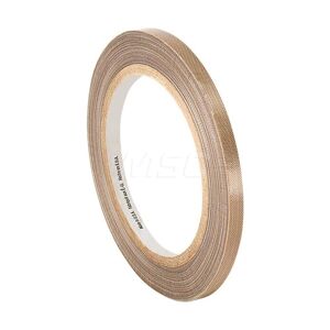 3M Glass Cloth Tape: 12" Wide, 36 yd Long, Brown, Polytetrafluroethylene - 8.2 mil Thick, 175 lb/in Tensile Strength   Part #888519020166