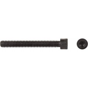 Made in USA Hex Head Cap Screw: #10-24 x 1-1/2", Alloy Steel, Black Oxide Finish - Fully Threaded, 5/32" Hex, ASME B18.3 & ASTM A574