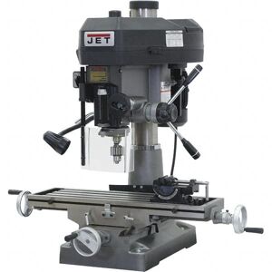 Jet Mill Drill Machine: 20-1/2" Travel - 115 & 230V, R8 Spindle, Step Pulley Head, 1 Phase, 2 hp   Part #350134