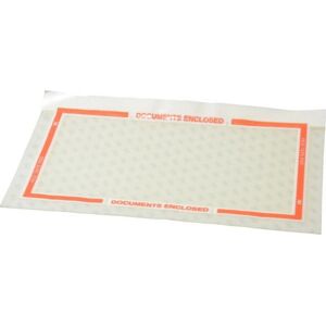 3M Pack of (1,000), 10" Long x 6" Wide, Sheets - Documents Enclosed, Clear w/ Orange Border   Part #00021200622243