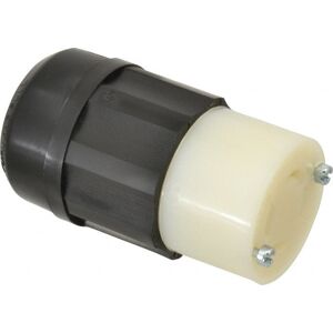 Leviton 125/250 VAC 30A NEMA L14-30R Industrial Twist Lock Connector - 3 Poles, 4 Wires, 1 Phase, Self-Grounding, 0.595 to 1.15" Cord Diam