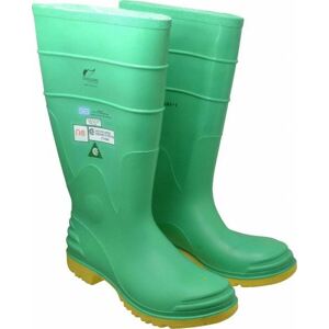 Dunlop Protective Footwear Men's Size 12 Steel Toe PVC Knee Boot - 16" High, Steel Liner, Green, Chemical Resistant, Dielectric, Nonslip