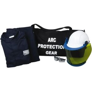 PRO-SAFE Size L, 2 HRC, Arc Flash Clothing Kit - 12 cal per Sq cm, Hard Cap Protection   Part #AF-KIT-B-L