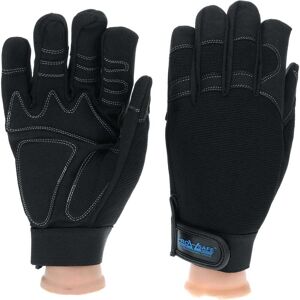 PRO-SAFE Gloves: Size XL, Synthetic Leather - Black, 9.5" OAL, Soft Textured Grip   Part #GLA-M1-XL