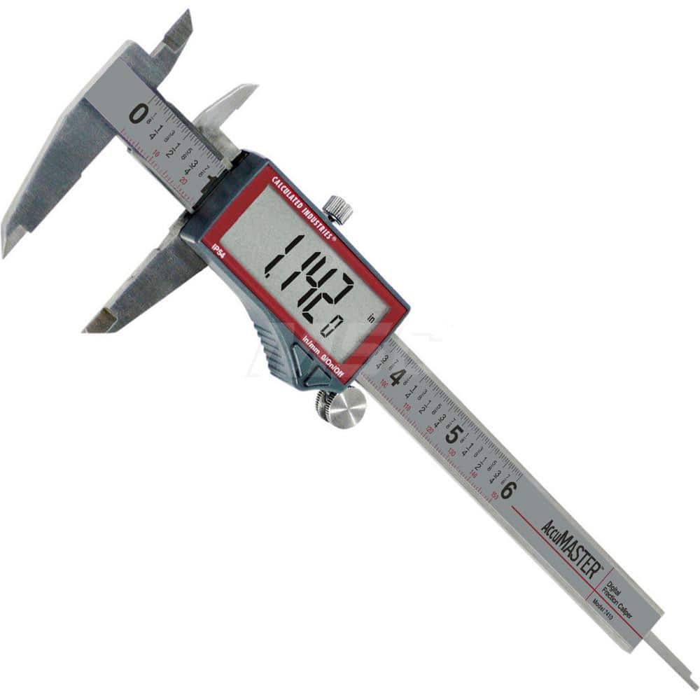 Calculated Industries Electronic Caliper: 0.0010" Resolution - 0.0010" Accuracy, Stainless Steel Caliper, Steel Jaws   Part #7410