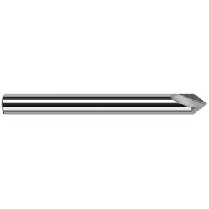 Harvey Tool Engraving Cutter: 120  , 1/8" Dia, Pointed, Solid Carbide - Uncoated, 0.033" LOC, 1/8" Shank, 1-1/2" OAL, 2 Flutes, Use on Ferrous &