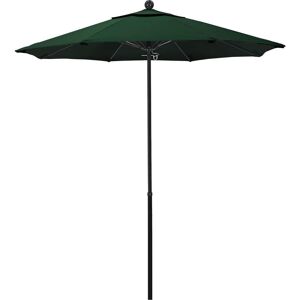 California Umbrella Patio Umbrellas; Diameter (Feet): 7.5 ; Height (Feet): 7.698 ; Fabric Color: Hunter Green ; Base Included: No ; Canopy Fabric: