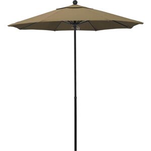 California Umbrella Patio Umbrellas; Diameter (Feet): 7.5 ; Height (Feet): 7.698 ; Fabric Color: Straw ; Base Included: No ; Canopy Fabric: Olefin