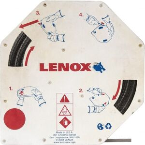 Lenox Welded Bandsaw Blade: 5' 7" Long, 0.025" Thick, 4 TPI - Carbon Steel, Toothed Edge   Part #73519FLB51700