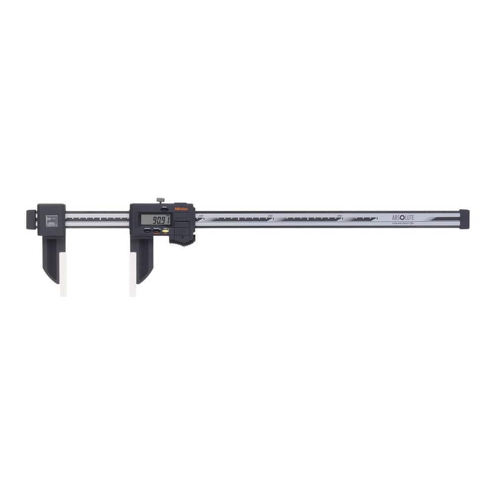 Mitutoyo Electronic Caliper: 0 to 60", 0.0005" Resolution, IP66 - 0.0040" Accuracy, Stainless Steel Caliper, Carbon Fiber Reinforced Plastic Jaws