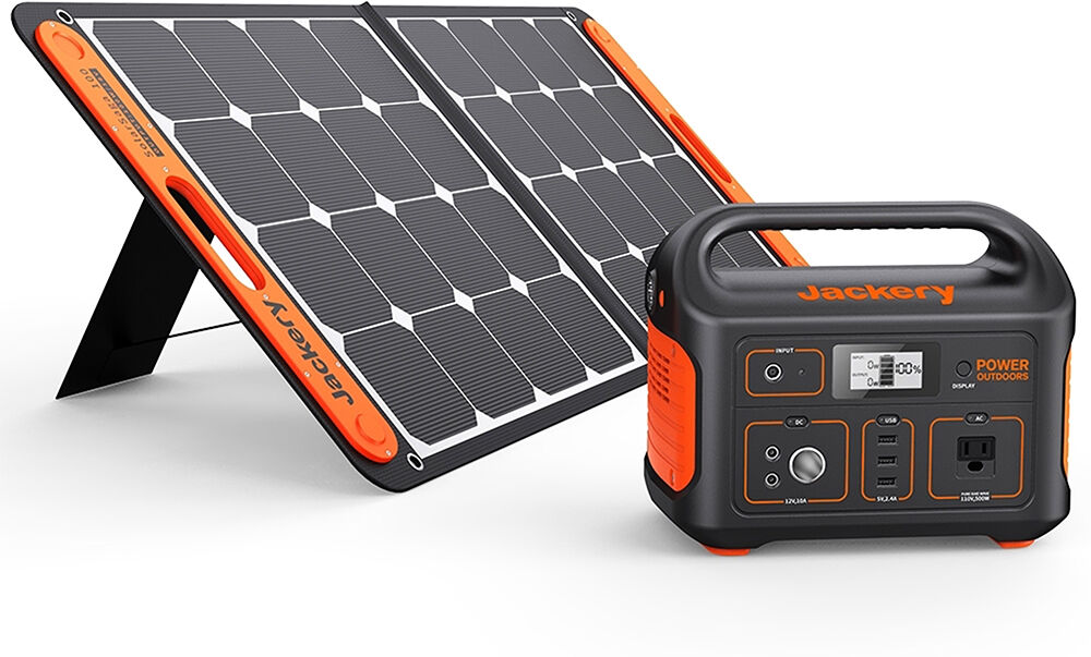 Jackery Explorer 550 Portable Power Station with SolarSaga 100W Solar Panel