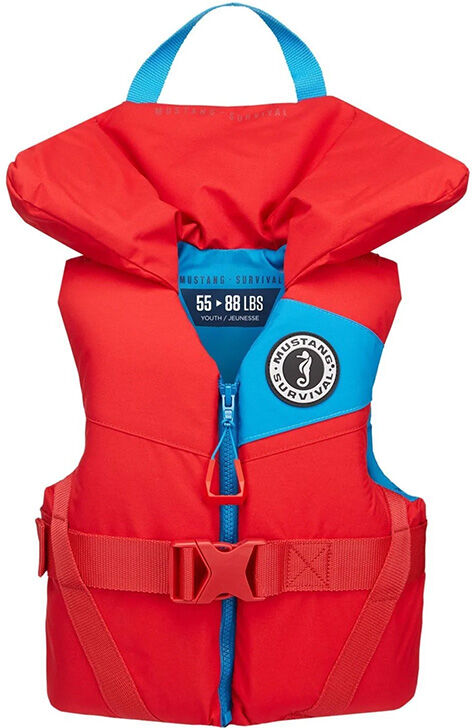 Mustang Survival Youth Lil Legends Foam Vest - Personal Floatation Device, Life Vest, Imperial Red