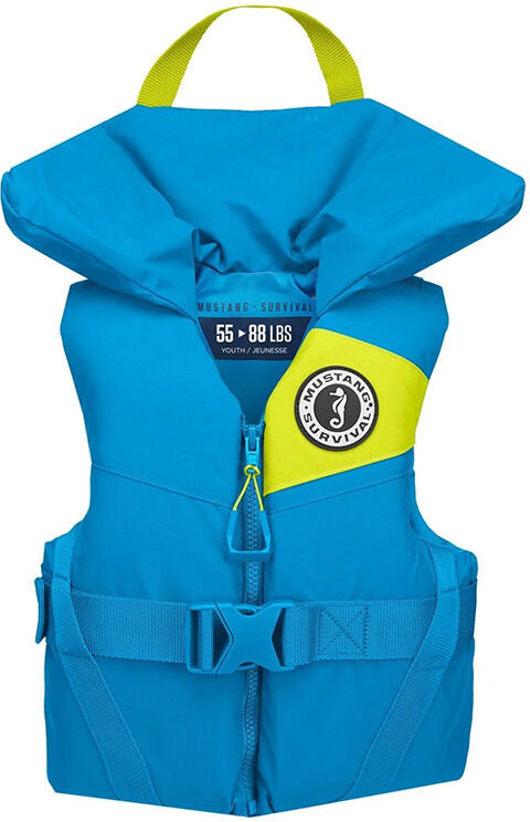 Mustang Survival Youth Lil Legends Foam Vest - Personal Floatation Device, Life Vest, Youth Azure