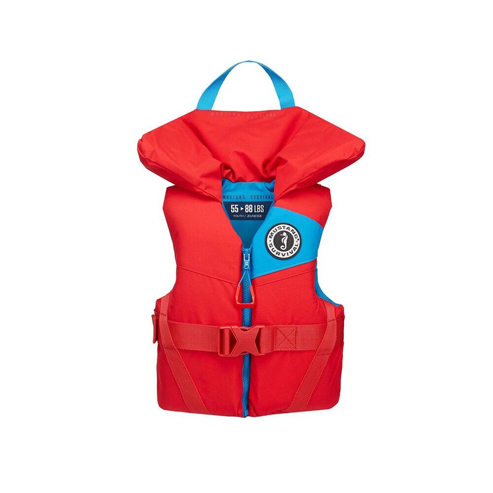 Mustang Survival Youth Lil Legends Foam Vest - Personal Floatation Device, Life Vest, Imperial Red