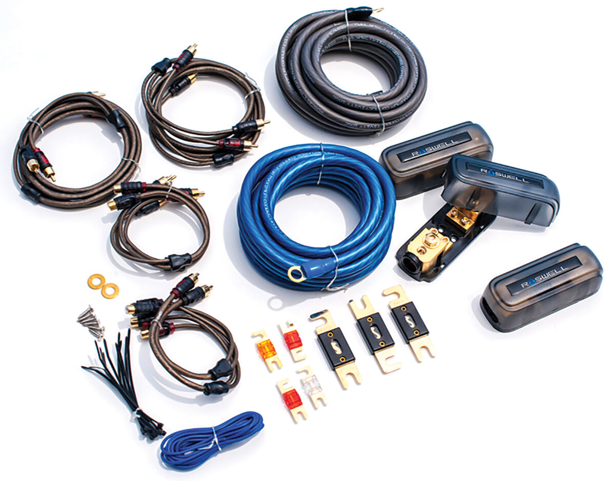 Roswell Wake Air Marine Amp Wiring Kit in Red