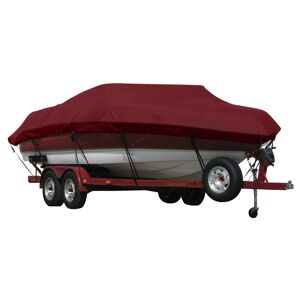 Covermate Exact Fit Sunbrella Boat Cover for Zodiac Proluxe 733 Proluxe 733 O/B. Burgundy
