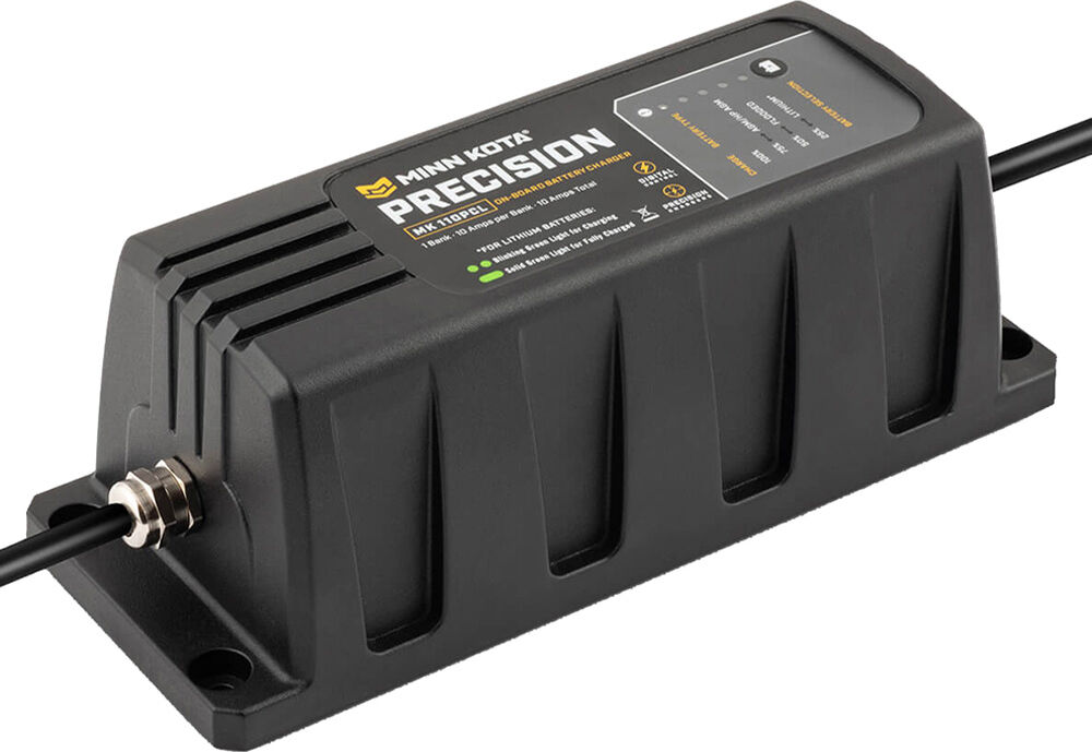 Minn Kota On-Board Precision Charger MK-110 PCL 1 Bank x 10 AMP LI Optimized Charger