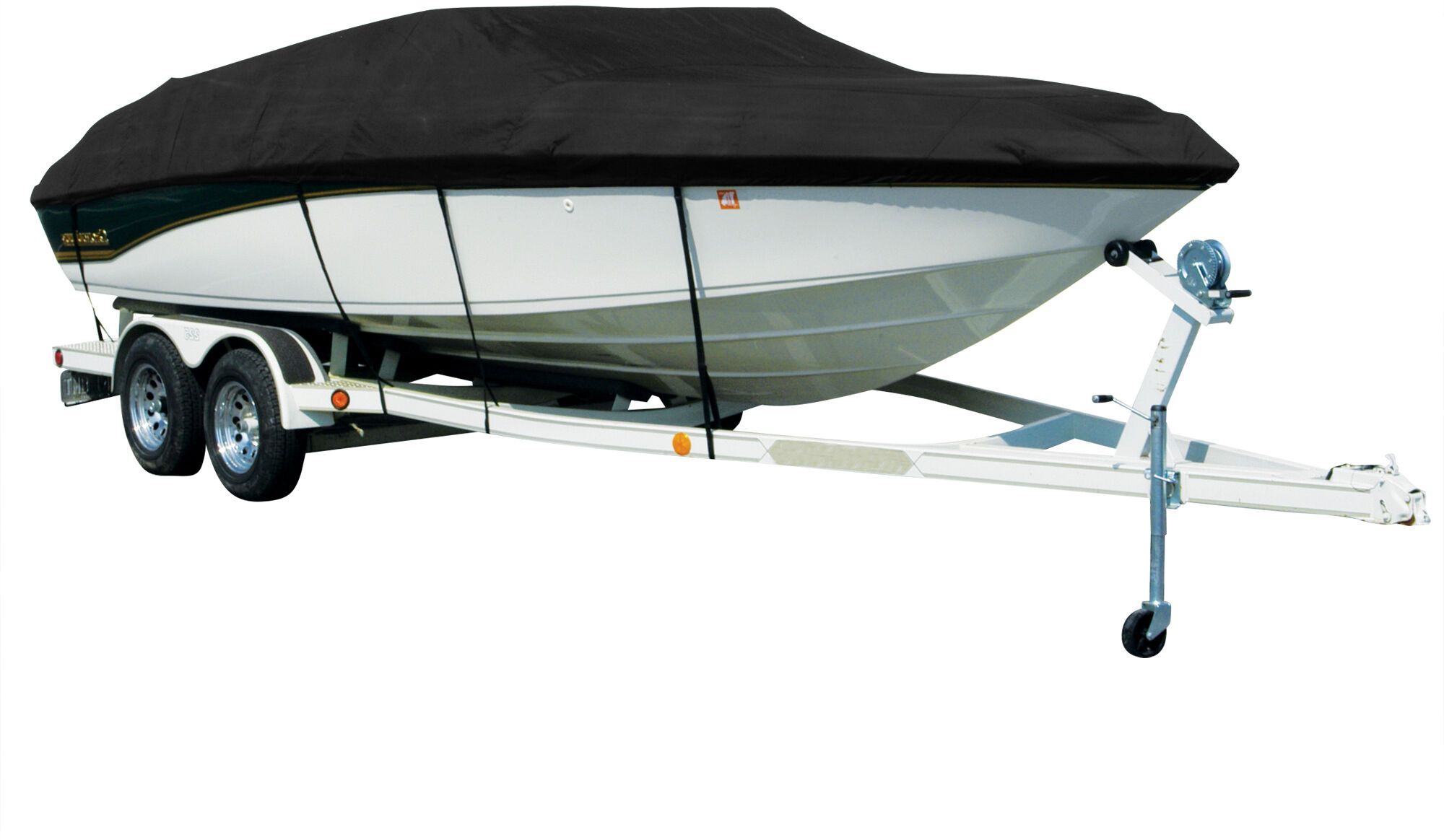 Covermate Sharkskin Plus Exact-Fit Cover for Seaswirl Striper 2300 Striper 2300 Walkaround Hard Top O/B. Black