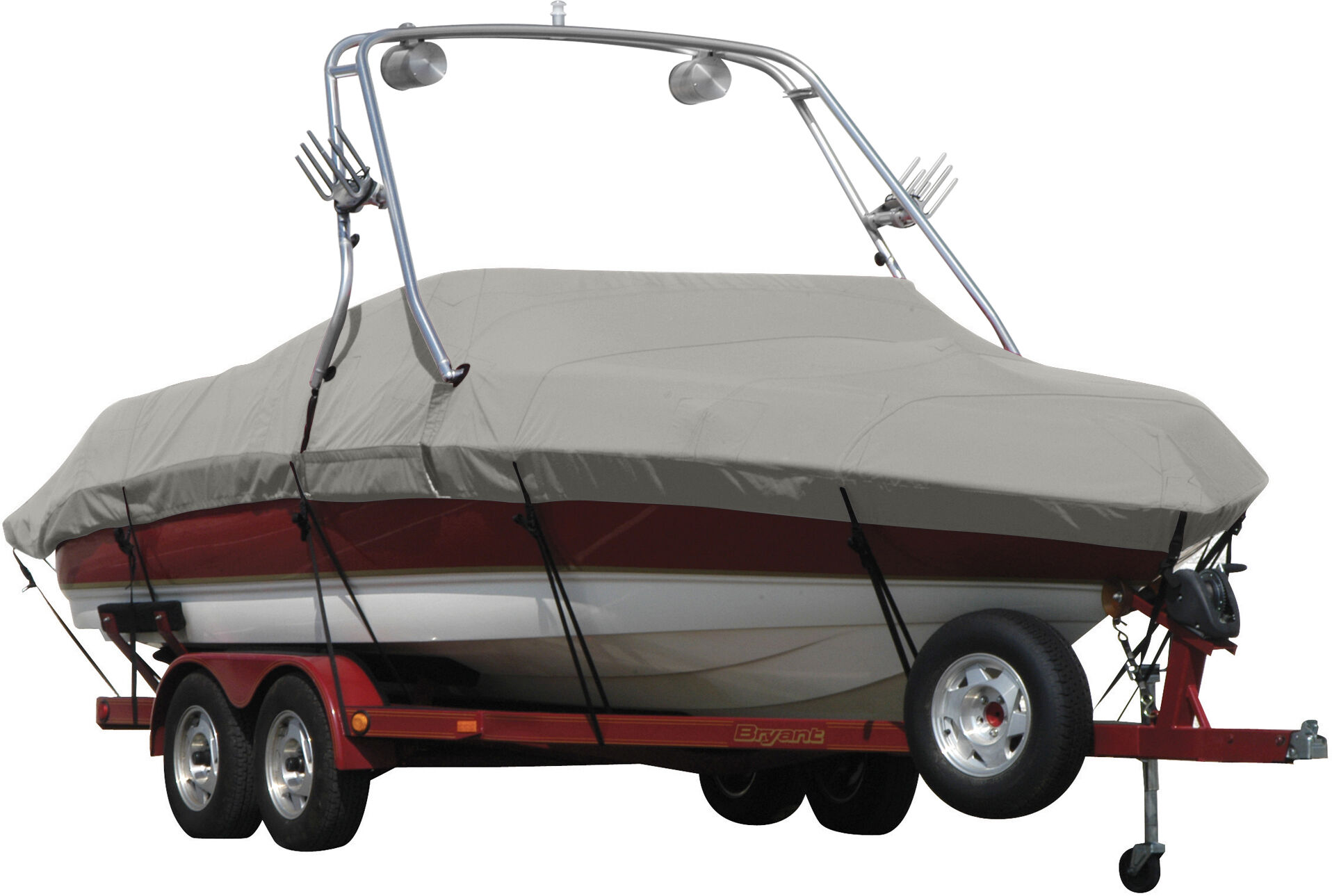 Covermate MALIBU RIDE 21 I ILLSN X TOWER DOES NOT Boat Cover in Charcoal Grey Heather