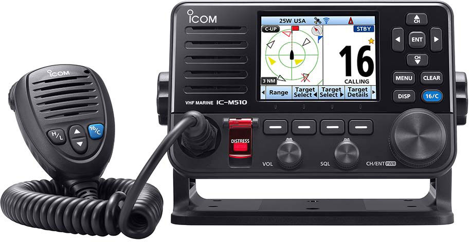 Icom M510 PLUS VHF Marine Radio w/ AIS - Black