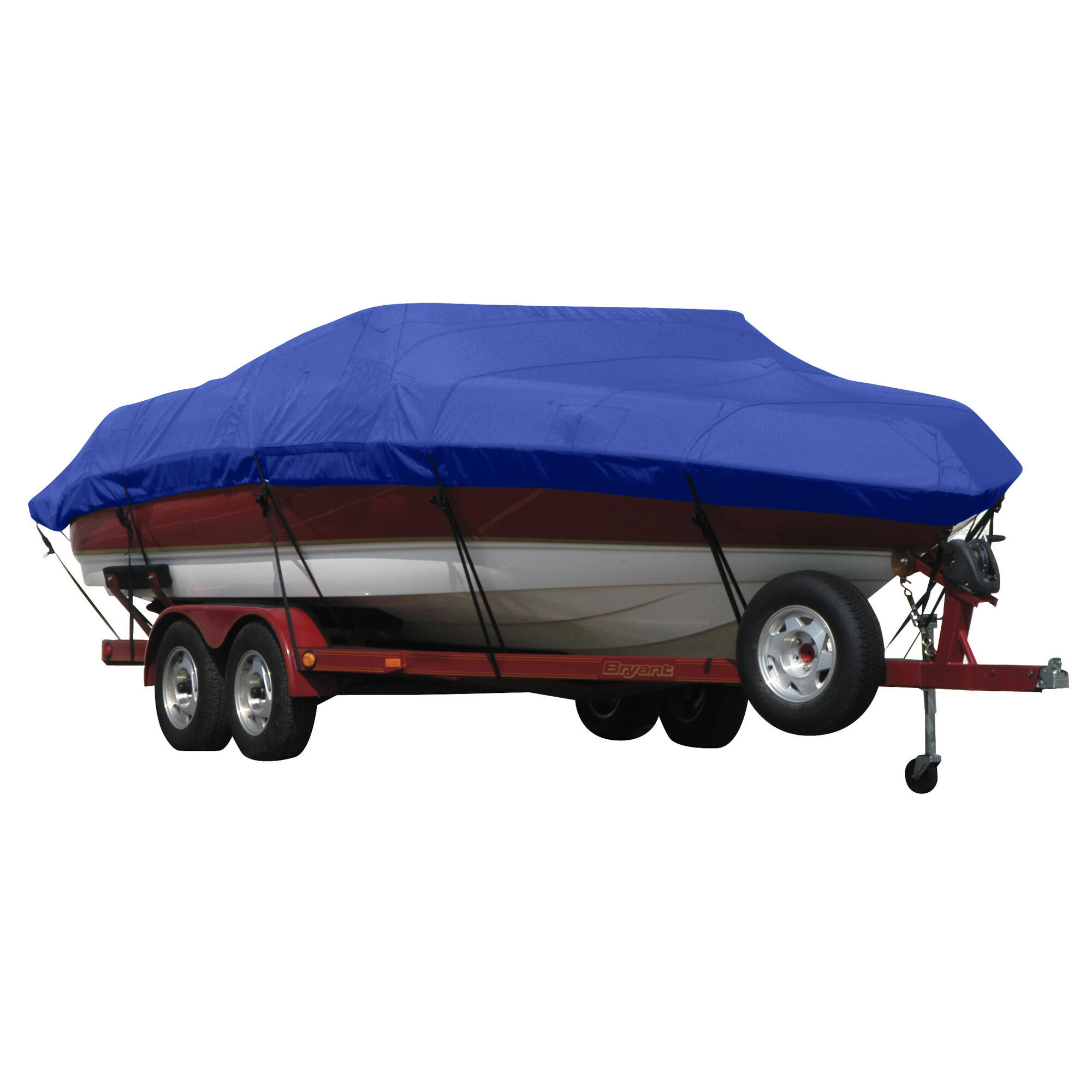 Covermate Exact Fit Sunbrella Boat Cover for Supreme V232 V232 w/ Skylon Tower Does Not Cover PLATFORMm I/O. Ocean Blue