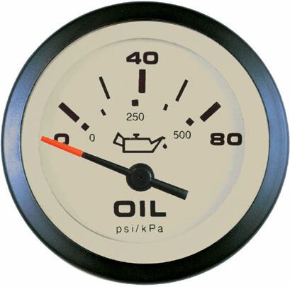 Sierra Sahara 2" Oil Pressure Gauge in Red