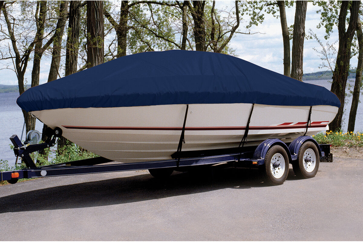 Taylor Trailerite Ultima Cover for 98-01 Klamath 14 Delux/SS/SR/ SC w/ Hood in Navy Blue