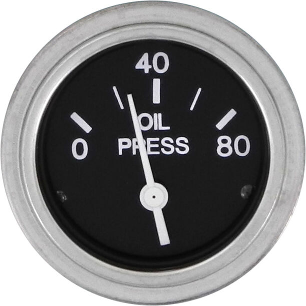 Sierra 2" Oil Pressure Gauge, Part #80180P in White