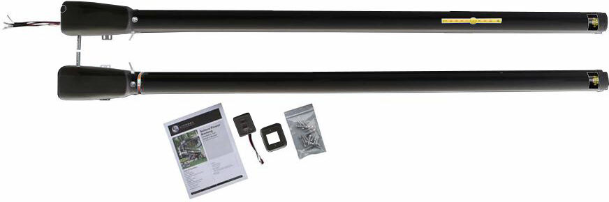 Lippert Solera Smart Arm 12V RV Awning Arms and Hardware Kit, 69" Standard, Black