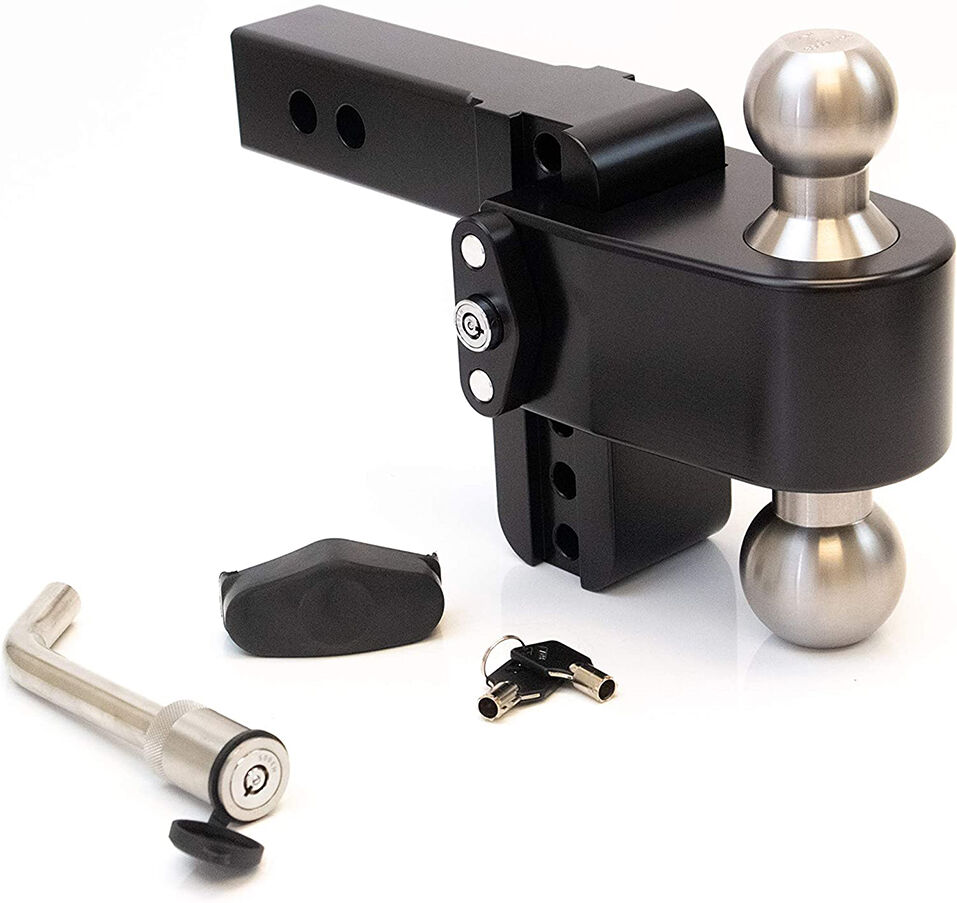 Weigh Safe LLC Weigh Safe 180 ° Drop Hitch w/ Keyed Alike Key Lock and Hitch Pin, Black Cerakote Finish