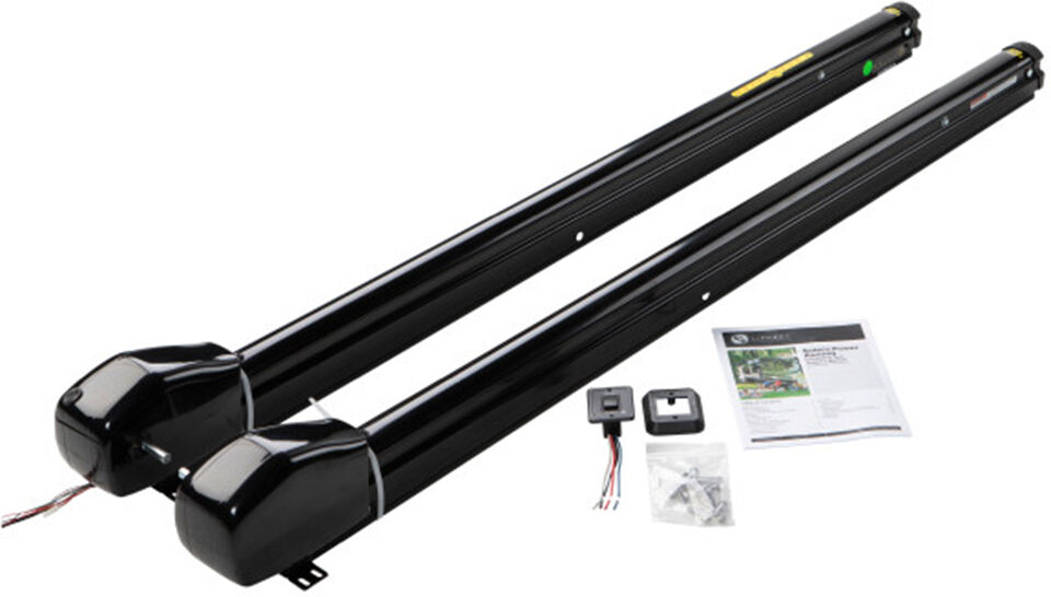 Lippert Solera Smart Arm 12V RV Awning Arms and Hardware Kit, 63" Short, Black