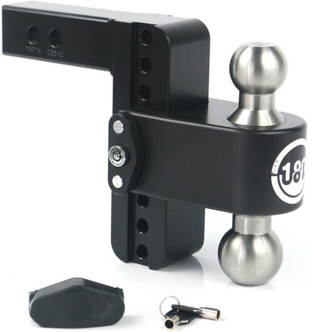 Weigh Safe LLC Weigh Safe 180 ° Drop Hitch w/ Keyed Alike Key Lock and Hitch Pin, Black Cerakote Finish