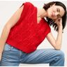 M.M.LaFleur The Eloise Vest - Cable Knit - Strawberry - L