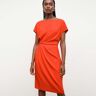 M.M.LaFleur The Jillian Dress - Eco Heavy Soft Wave - Bright Coral - 0