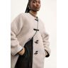 M.M.LaFleur The Katari Coat - Sherpa Knit - Travertine - XXL