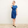 M.M.LaFleur The Jillian Dress - Everyday Satin - Sapphire - 14