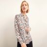 M.M.LaFleur The Lagarde Shirt - Pebble Crepe - Leopard Sketch - XS