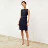 M.M.LaFleur The Cynthia Dress - Washable Wool Twill - Galaxy Blue Washable Wool Twill - 16