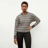 M.M.LaFleur The Tyler Pullover - Cable Stripe - Black / White - XS