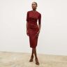 M.M.LaFleur The Ciela Dress - Stretch Crepe - Maroon - 16