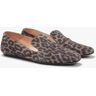 M.M.LaFleur The Grace Loafer - Leopard Suede - Taupe / Black - 35