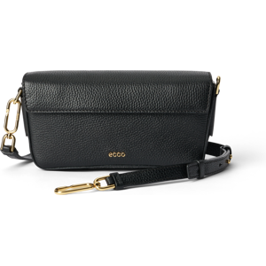 ECCO Pinch Pebbled - Leather Pinch Crossbody Bag - Black