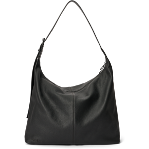 ECCO Soft Large Pebbled - Leather Hobo Bag - Black