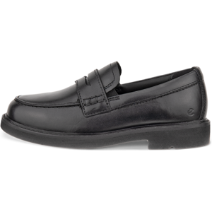 ECCO METROPOLE K PENNY LOAFER - Kids' Penny Loafer Leather Shoe - Black