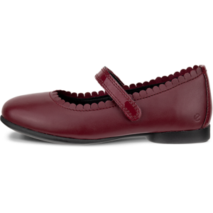 ECCO Anine - Kids' Leather Mary Jane Flat - Red