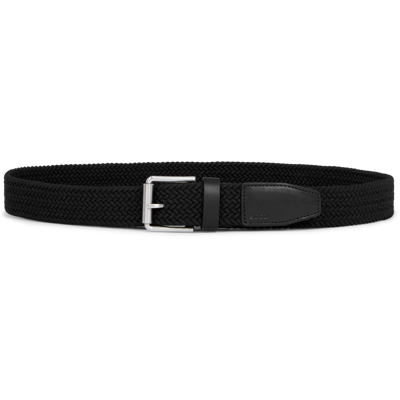 ECCO Formal - Men's Textile Braided Belt - Black ECCO Formal - Men's Textile Braided Belt - Black