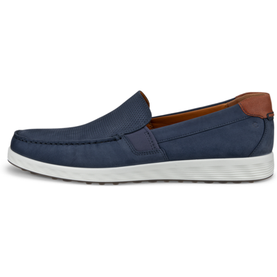 ECCO S Lite Moc - Men's Nubuck Moccasin - Blue ECCO S Lite Moc - Men's Nubuck Moccasin - Blue