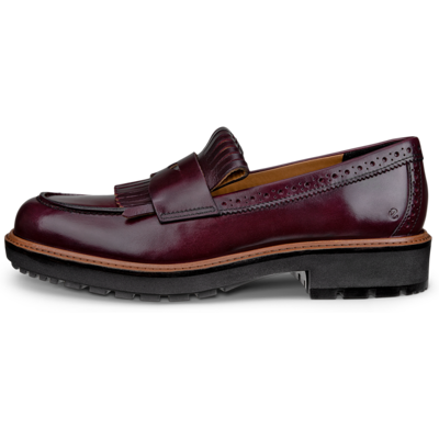 ECCO Metropole Oslo - Women's Leather Loafer - Red ECCO Metropole Oslo - Women's Leather Loafer - Red